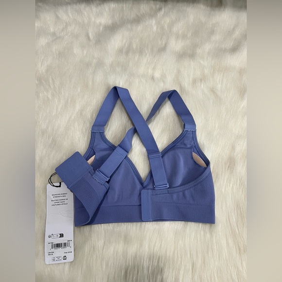🆕Alo🎱 Seamless Ribbed Favorite Bra Limited: Lilac Blue Sz XS - Picture 11 of 12